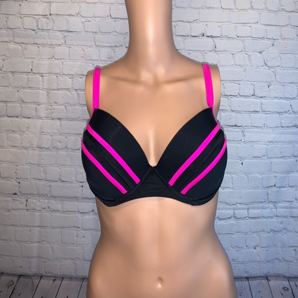 ZeroXposur Other - ZeroXposur Black & Pink bikini top size L
